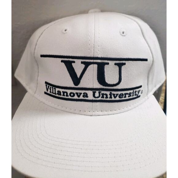 Villanova Wildcats Hat Cap Retro Bar Snapback Snap Back White The Game - Picture 1 of 7